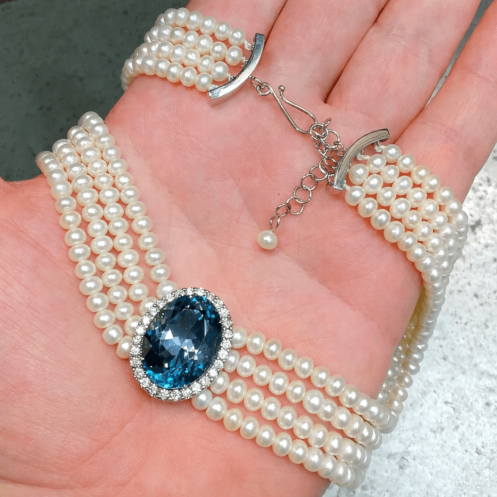 Pearl Topaz Choker — view 1