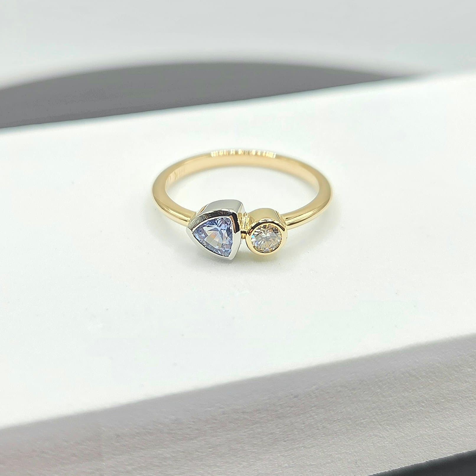 Sapphire & Diamond Ring — view 1